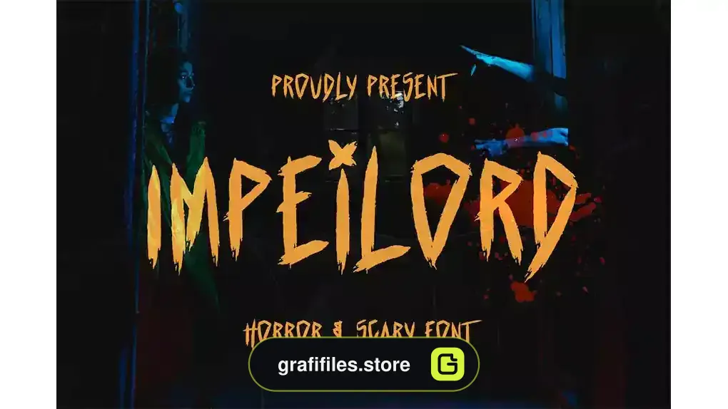 فونت انگلیسی ترسناک Impeilord - Horror and Scary Font