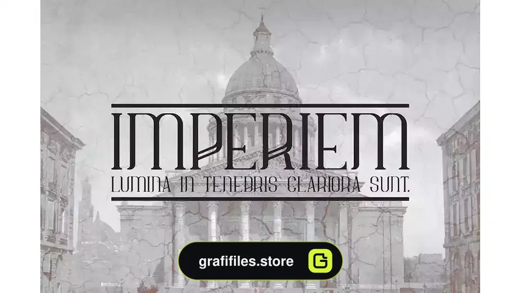 فونت انگلیسی کلاسیک Imperiem regular typeface