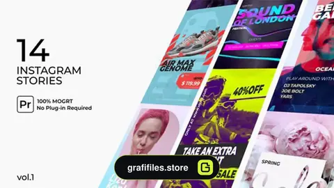 پروژه پریمیر 14 استوری اینستاگرام Instagram Stories