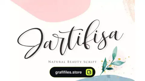 فونت انگلیسی دست نویس Jartifisa Font