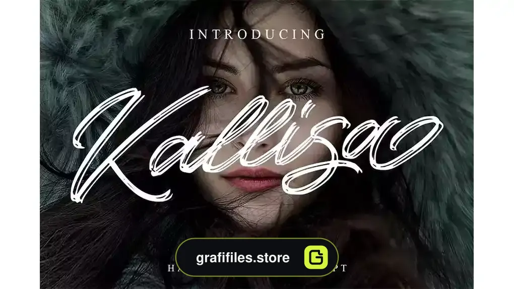 فونت انگلیسی دست نویس Kallisa - Handrawn Brush Font