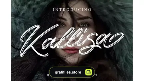 فونت انگلیسی دست نویس Kallisa - Handrawn Brush Font