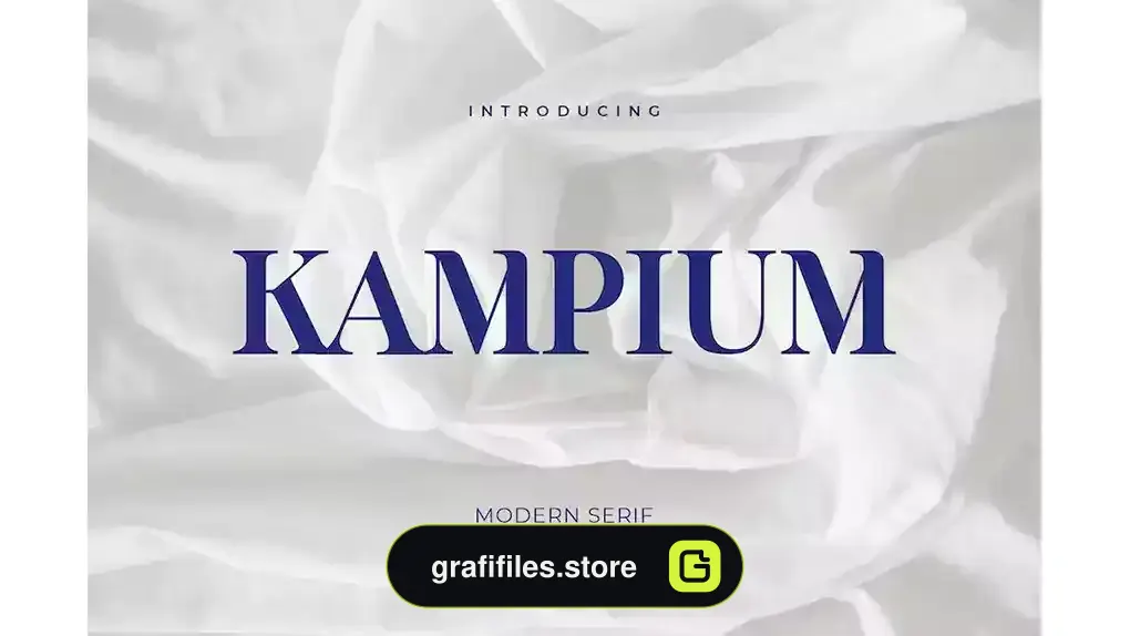 فونت انگلیسی مدرن Kampium Serif Font