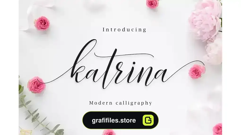 فونت انگلیسی دست نویس Katrina Script
