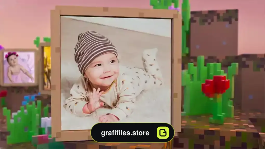 پروژه افترافکت اسلایدشو عکس کودک Kids Photo Slideshow