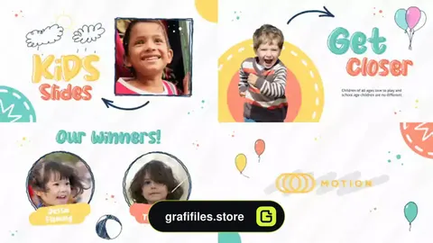 پروژه افترافکت اسلایدشو کودک Kids Slideshow