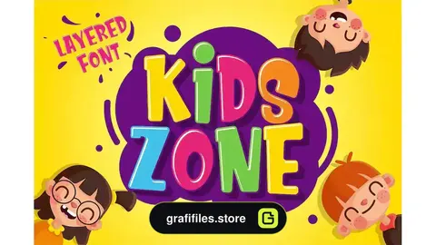 فونت انگلیسی فانتزی Kids Zone