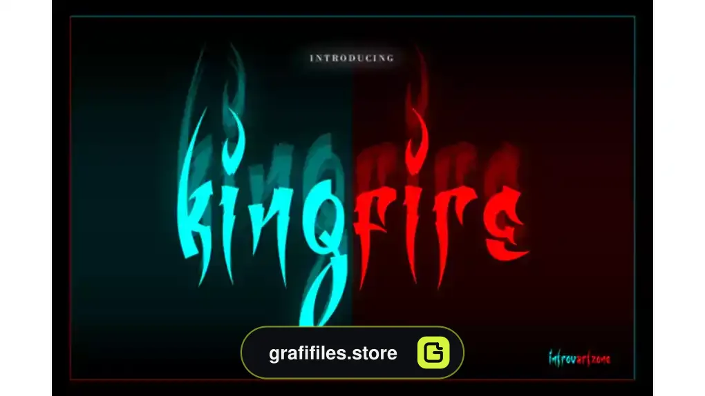 فونت انگلیسی ترسناک Kingfire Font