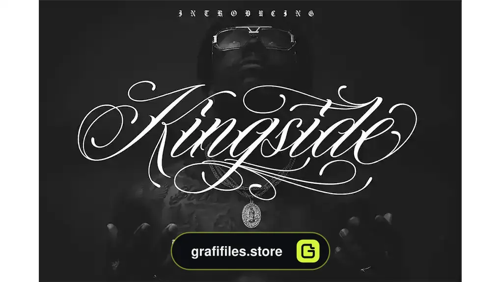 فونت انگلیسی تاتو Kingside | Tattoo Style