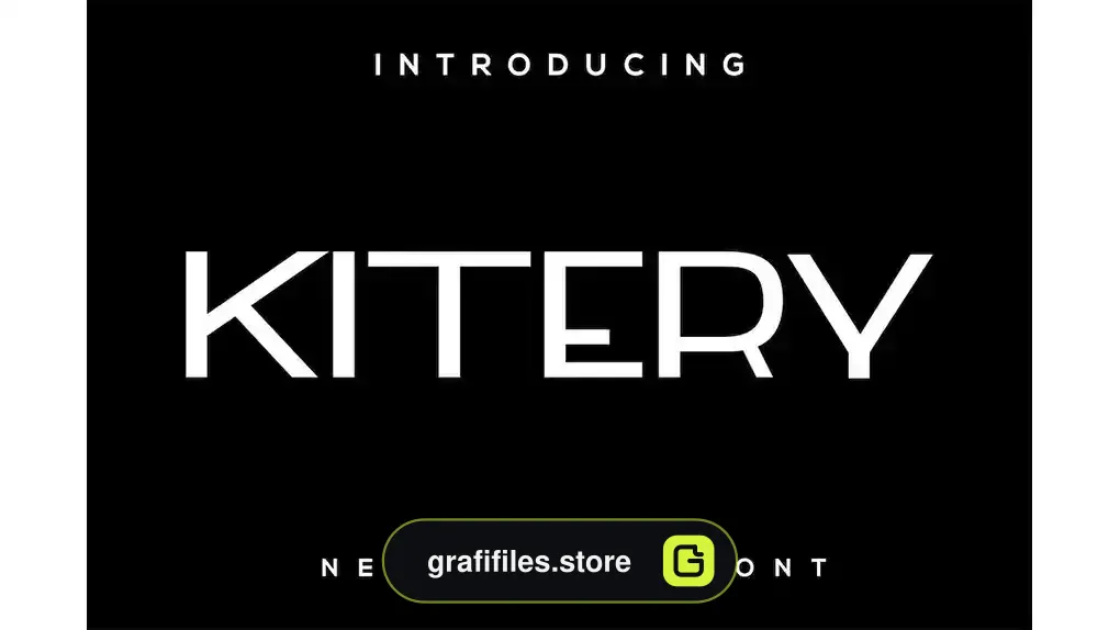 فونت انگلیسی ساده Kitery font