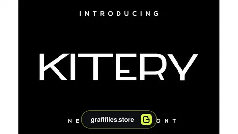 فونت انگلیسی ساده Kitery font