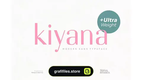 فونت انگلیسی مدرن Kiyana