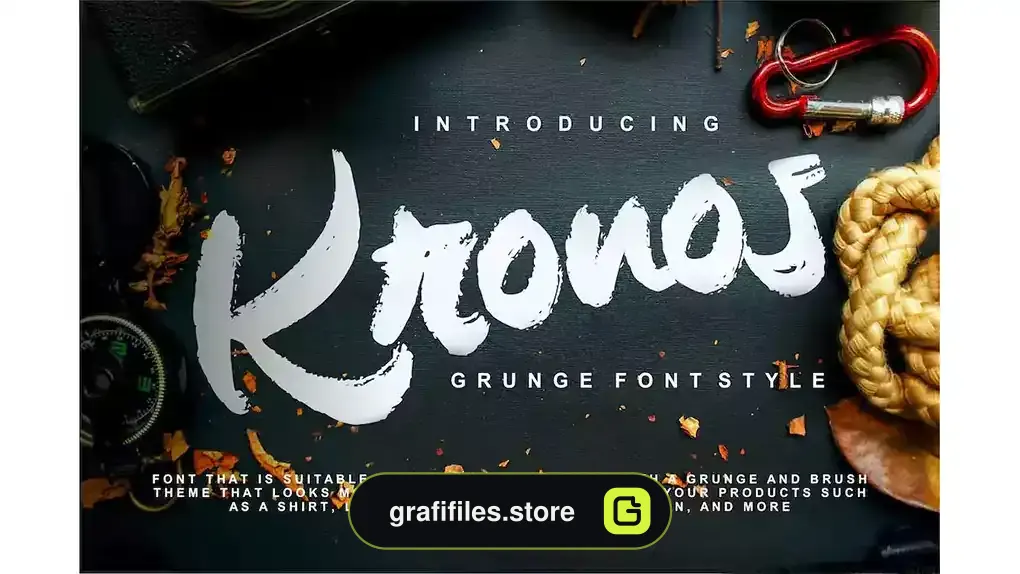 فونت انگلیسی دست نویس Kronos | Grunge Font Style