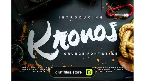 فونت انگلیسی دست نویس Kronos | Grunge Font Style