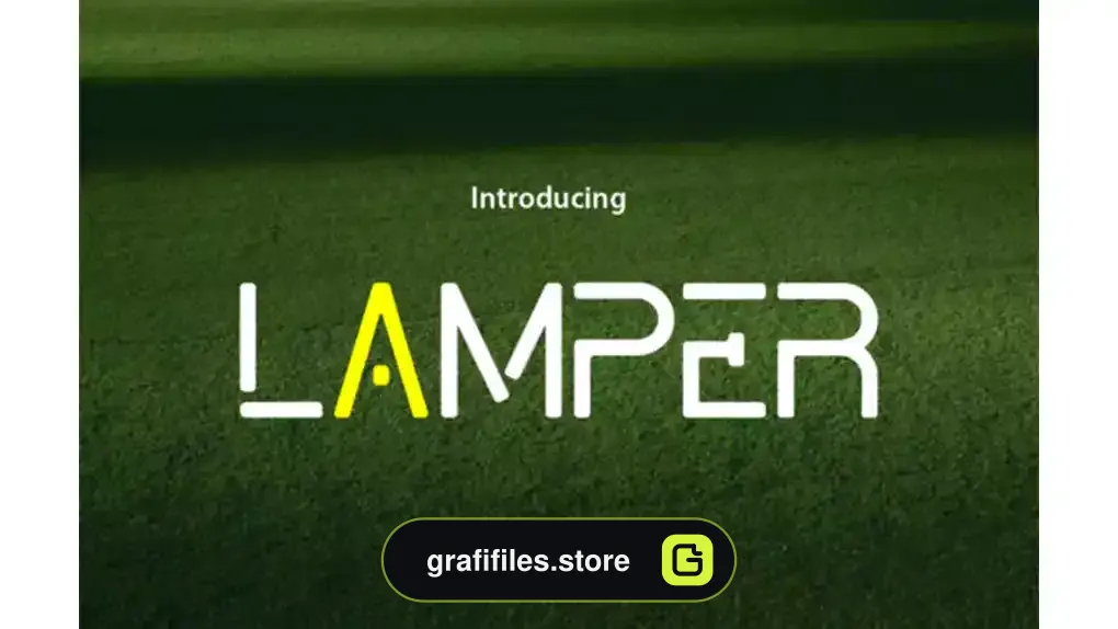 فونت انگلیسی مدرن Lamper Font
