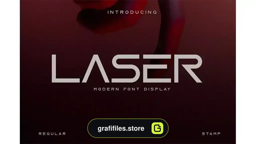 فونت انگلیسی مدرن LASER