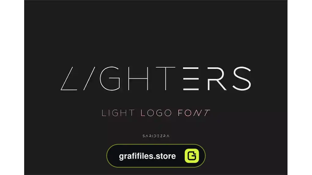 فونت انگلیسی لوگو Lighters - Light Logo Font