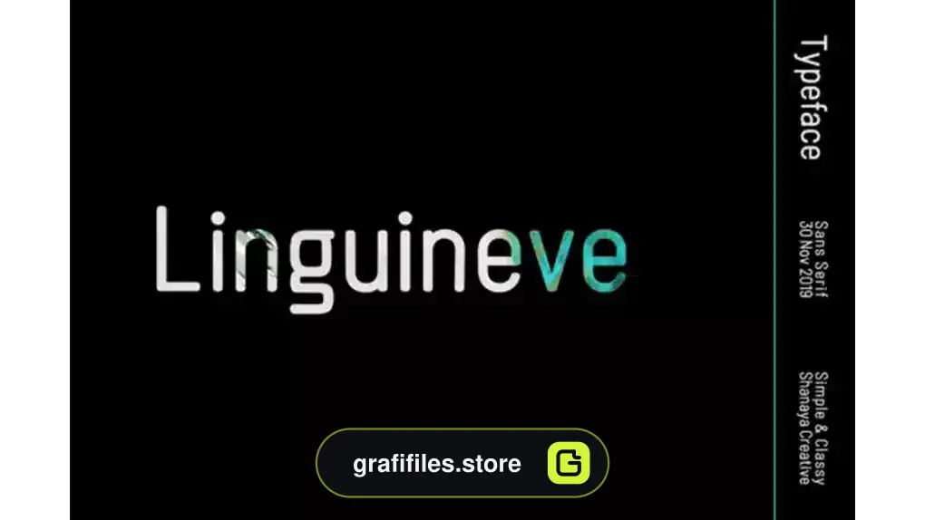 فونت انگلیسی گرافیکی Linguineve Font