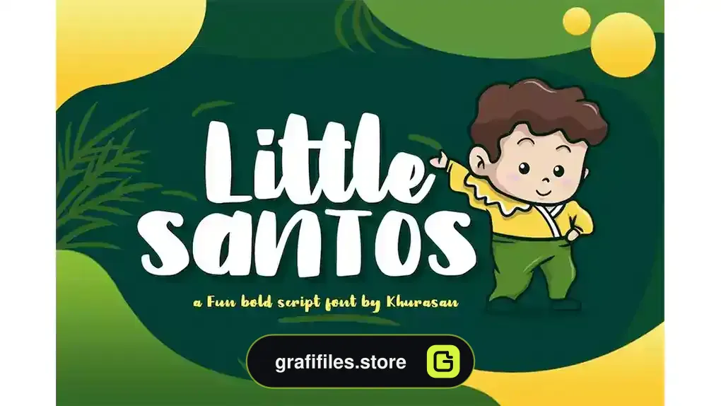 فونت انگلیسی فانتزی Little Santos