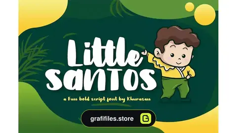 فونت انگلیسی فانتزی Little Santos