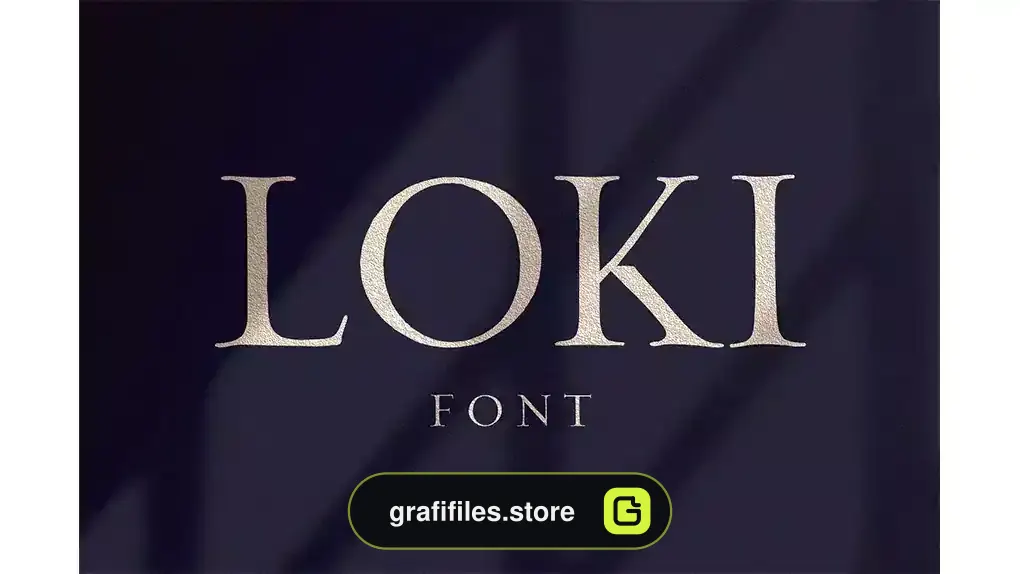 فونت انگلیسی کلاسیک Loki – Serif Script Font