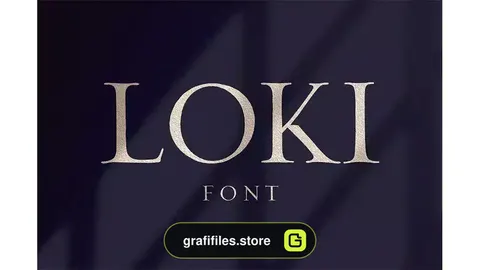فونت انگلیسی کلاسیک Loki – Serif Script Font