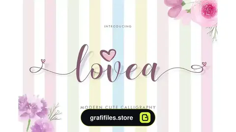 فونت انگلیسی دست نویس Lovea Script