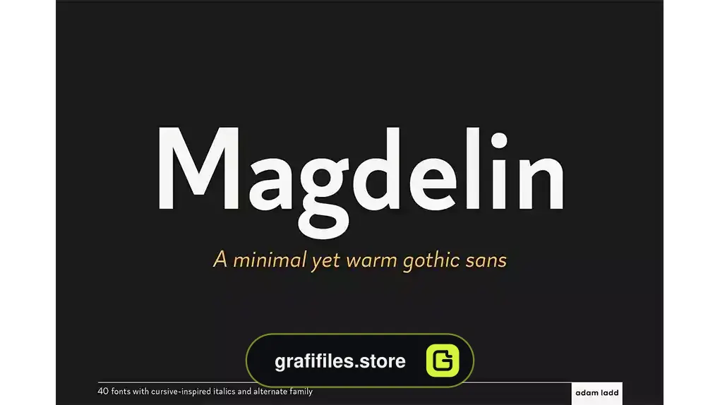 فونت انگلیسی کلاسیک Magdelin Font Family