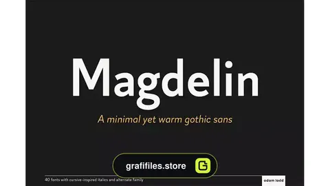 فونت انگلیسی کلاسیک Magdelin Font Family
