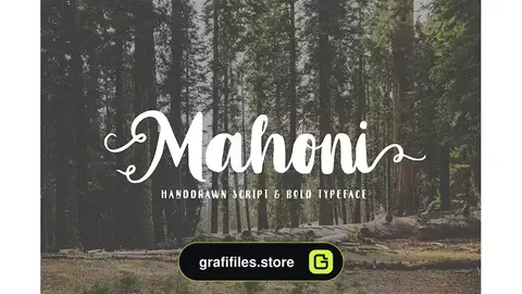فونت انگلیسی دست نویس Mahoni