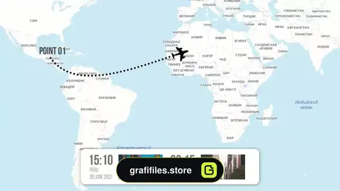 پروژه افترافکت نمایش مسیر روی نقشه Map Route KIT
