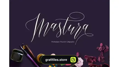 فونت انگلیسی دست نویس Mastura
