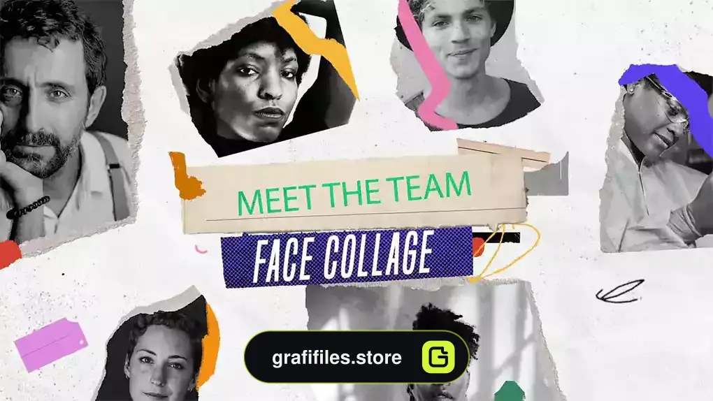 پروژه افترافکت معرفی اعضای تیم Meet The Team