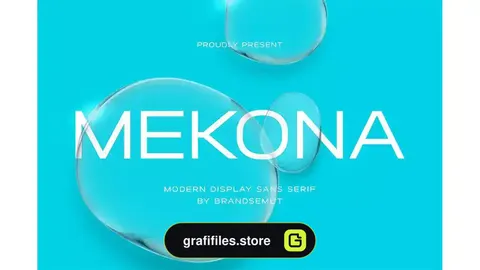 فونت انگلیسی ساده Mekona - Modern Display Sans Serif