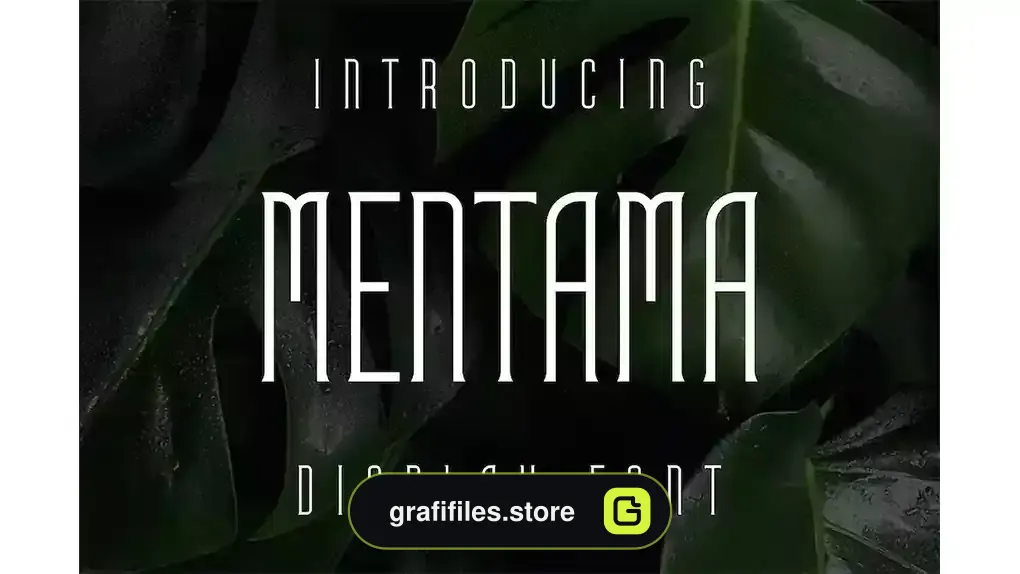 فونت انگلیسی مدرن Mentama Font