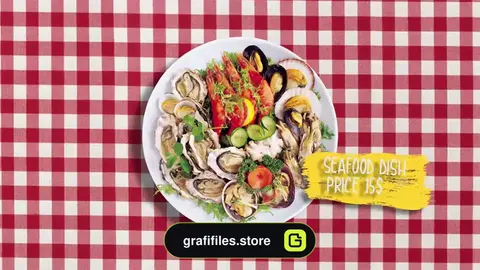 پروژه پریمیر تیزر تبلیغاتی منو غذا Menu Presentation