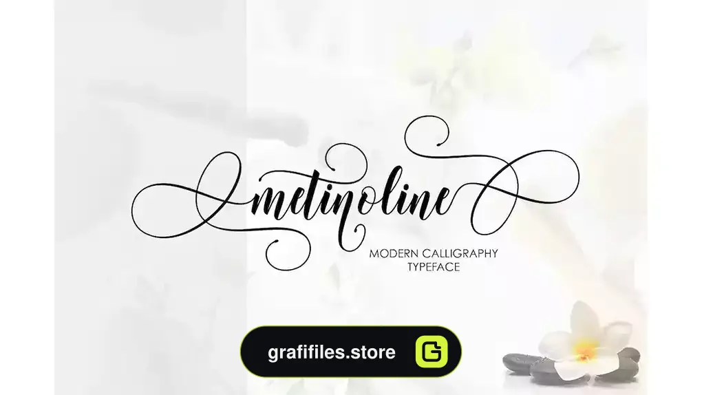 فونت انگلیسی دست نویس Metinoline Script