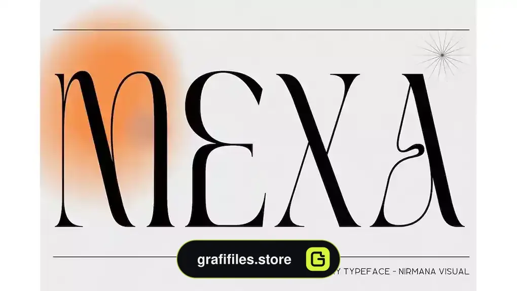 فونت انگلیسی لوگو Mexa - Elegant Logo Font