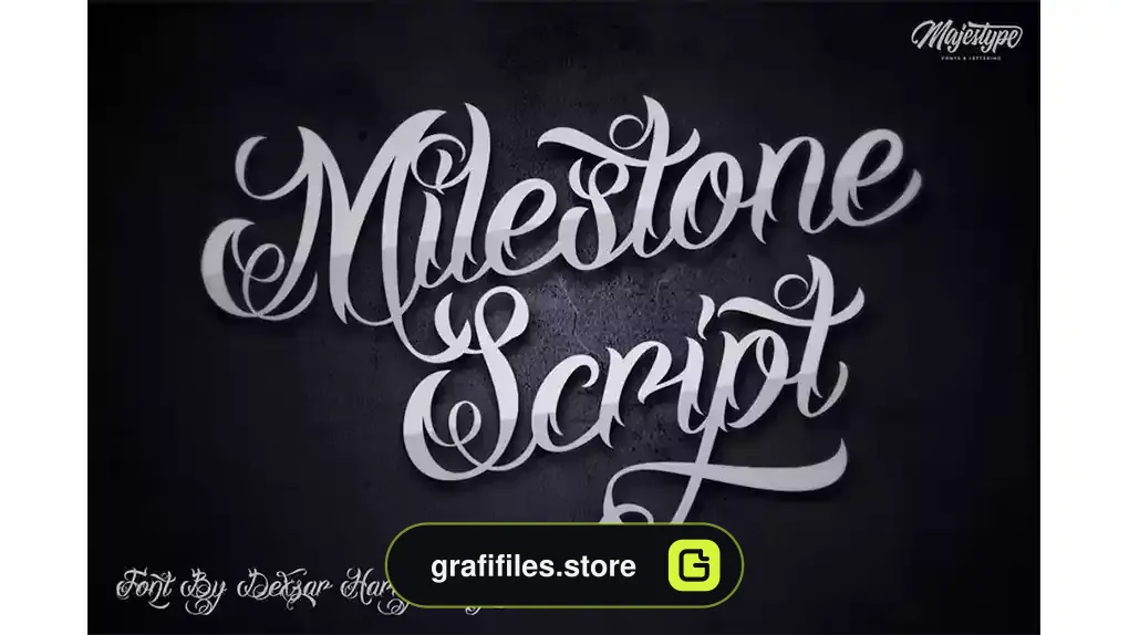 فونت انگلیسی تاتو Milestone Script
