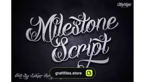 فونت انگلیسی تاتو Milestone Script