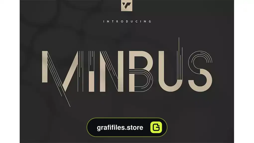 فونت انگلیسی مدرن Minbus - Display font