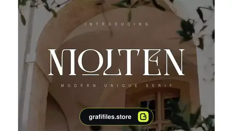 فونت انگلیسی مدرن Molten | Modern Serif