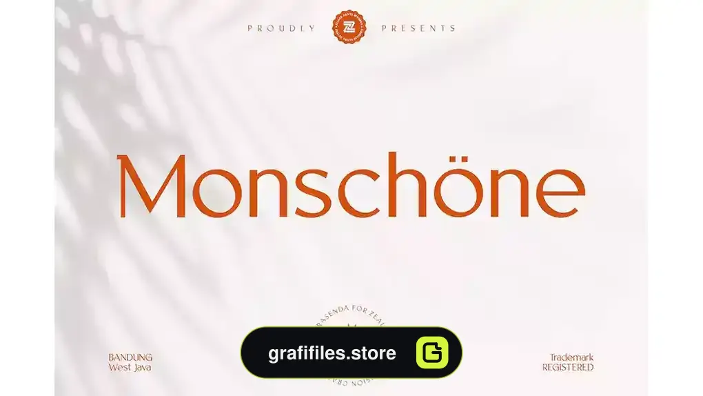 فونت انگلیسی گرافیکی MONSCHONE