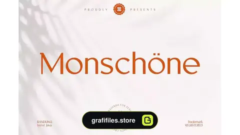فونت انگلیسی گرافیکی MONSCHONE