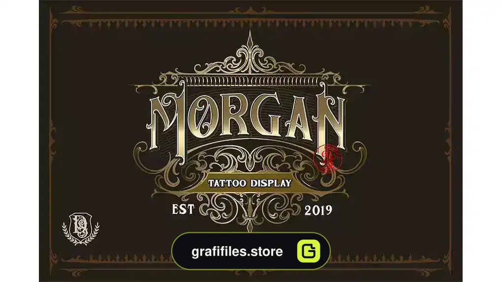 فونت انگلیسی تاتو MORGAN TATTOO