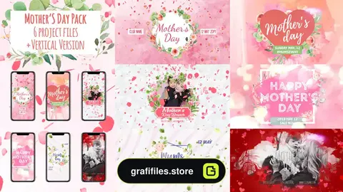 پروژه افترافکت پکیج روز مادر Mother's Day Package