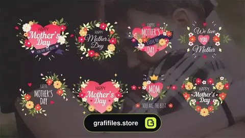 پروژه افترافکت تایتل روز مادر Mother's Day Titles