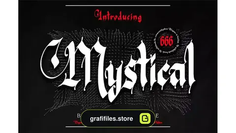 فونت انگلیسی تاتو Mystical - Blackletter