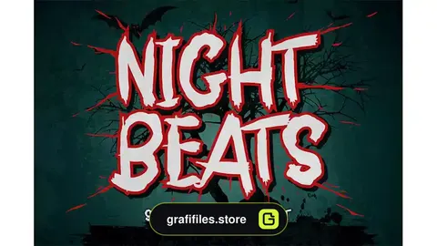 فونت انگلیسی ترسناک Night Beats - Scary Halloween Font