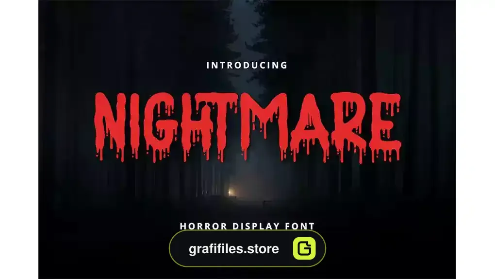 فونت انگلیسی ترسناک Nightmare